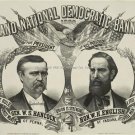 1880 PRESIDENTIAL CAMPAIGN POSTER PHOTO GENERAL HANCOCK DEMOCRATIC WHITE HOUSE