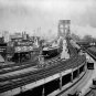 NEW YORK CITY PHOTO 1903 BROOKLYN BRIDGE TERMINAL BIG APPLE STREET CARS TRAINS