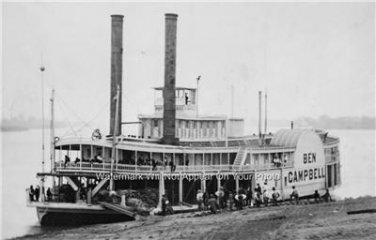 PADDLE WHEEL STEAMSHIPS RIVER BOAT BEN CAMPBELL LOUISIANA MISSISSIPPI PHOTO