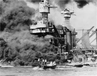 WWII UNITED STATES NAVY BATTLE SHIP USS WEST VIRGINIA 1941 PHOTO PEARL HARBOR