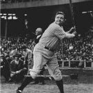 Babe Ruth At Bat Major League Baseball Yankees Legend Photo The Great Bambino