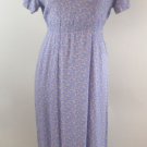 April Cornell Cornell Trading Sz M Red and Blue Floral Tie Back Maxi Dress