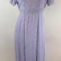 April Cornell Cornell Trading Sz M Red and Blue Floral Tie Back Maxi Dress