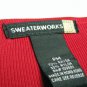 Sweaterworks Red Embellished Sweater Chinese Dragon Sequin sz PM