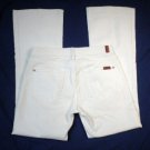 7 FOR ALL MANKIND Jeans Ivory Wash Bootcut Blue Sz 26 (US Sz 2)