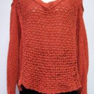 Free People Sweater Boho chic Melon Orange sz XS