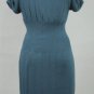 Catherine Malandrino Dress Teal Cap Sleeve Stretch Angora Blend Keyhole Top Sz S