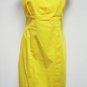 Calvin Klein Dress 10 Primary Sunny Yellow Shift Tank Dress Cotton Blend