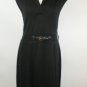 NWT Calvin Klein Sz XL Black Knit Sleeveless Sweater Dress with Belt Detail