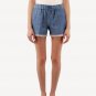 Elizabeth and James Sz XS Blue Jake Drawstring Chambray Shorts NWT