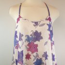 Zara Top Trafaluc Sz Small Pink Purple Knit High Low Sheer Knit Tank
