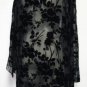 April Cornell for Cornell Trading Sz S Sheer Black Cut Velvet Muse Jacket NWT