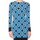 NWT Michael Kors Sz 10 Amalfi Blue Diamond Geo Print Sheath Dress