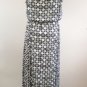 NWT Michael Kors Sz XL Amalfi Black Kaleidoscope Geo Print Maxi Dress