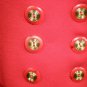 CHRISTIAN DIOR Red 2 Piece Long Skirt Double Breasted Jacket Career Suit Sz 12