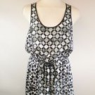 NWT Michael Kors Sz L Amalfi Black Kaleidoscope Geometric Print Maxi Dress