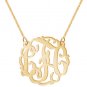 Monogram Necklace Hand Made  Initials Personalized