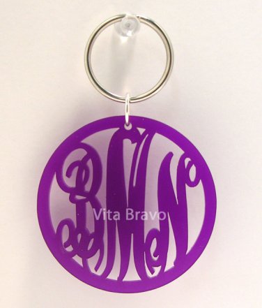Monogram Keychain Acrylic