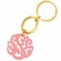 Monogram Keychain Gold tone