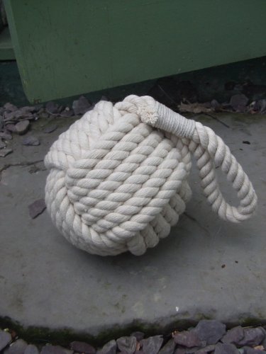 natural cotton rope ship knot doorstop nautical door stop