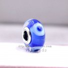 NEW Woman jewelry Blue eyes Murano Glass Beads Charms S925 silver Fit European Bracelets ZS337