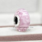 S925 Silver Double Pink Nostalgic Roses Charm Murano Glass Beads Fit European Jewelry Bracelets 328