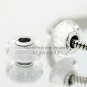 S925 Silver White effervescence Murano Glass Beads Charms Fits European jewelry DIY Bracelets ZS277
