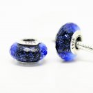 2016 new S925 Silver Starlight flash faceted Murano Glass Beads Charms European jewelry