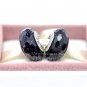 S925 Silver Star blue shine faceted Murano Glass Beads Charms fit European jewelry bracelet 303