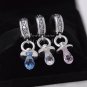 2016 Woman jewelry pink blue white baby pacifier jewelry set 925 sterling silver Charm Beads