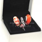 S925 Sterling Silver Flamingo Charm beads Jewelry Set with Charm Box
