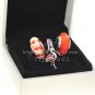 S925 Sterling Silver Flamingo Charm beads Jewelry Set with Charm Box