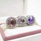 Woman Gift Abstract openwork Radiant Hearts Set S925 Sterling Silver New Jewelry Set