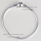 2016 NEW Woman Jewelry S925 Sterling Silver Moments Smooth Clasp Bracelet Snake Chain Bracelet