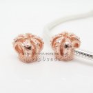 NEW Rose Gold Plated Plated Royal Crown Charm Bead Fit European Style Jewelry Charm Bracelets