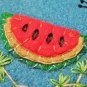 "Picnic" Watermelon Candle Mat Penny Rug Ants Flowers And Blanket PATTERN #167