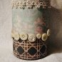 Button and Lace Pencil or Brush Holder #171