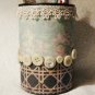 Button and Lace Pencil or Brush Holder #171