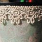 Button and Lace Pencil or Brush Holder #171