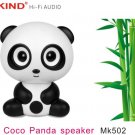Free shipping COCO Panda USB Speaker MK502 HiFi Audio speaker FOR Apple Android Mobile Bluetooth PC