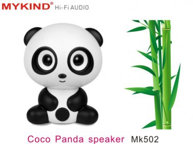 Free shipping COCO Panda USB Speaker MK502 HiFi Audio speaker FOR Apple Android Mobile Bluetooth PC