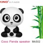 Free shipping COCO Panda USB Speaker MK502 HiFi Audio speaker FOR Apple Android Mobile Bluetooth PC