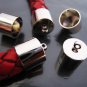 Finding - 6 pcs Silver Round Large Tone Cord Buckle End Cap with Loop ( inside 10mm Diameter )