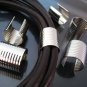Finding - 6 pcs Silver Large Adjustable Crimp Round Tone Tube Curve Fold Over End Cap 16mm x 15mm