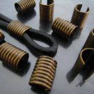 Finding - 6 pcs Antique Brass Adjustable Crimp Round Tone Tube Curve Fold Over End Cap 12mm x 9mm
