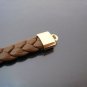 Finding - 6 pcs Gold Oval Flat End Cap 10mm x 9mm x 5mm ( inside 7mm x 3 mm )