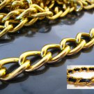 Finding - 1 Yard of Gold Large Chain Fashion Curb Link ( 17mm x 11mm width each Oval )
