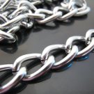 Finding - 1 Yard of Silver Large Chain Fashion Curb Link ( 15mm x 10mm width each Oval )