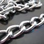 Finding - 1 Yard of Silver Large Chain Fashion Curb Link ( 15mm x 10mm width each Oval )