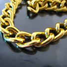 Finding - 1 Yard of Gold Large Chain Fashion Curb Link ( 14mm x 10mm width each Oval )